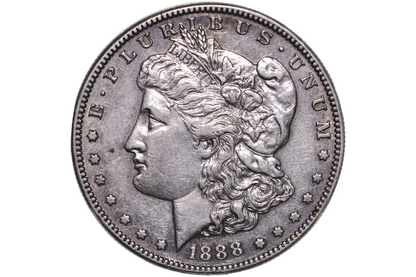 1888-S Morgan Silver Dollar - AU Details, Scarce Date - 1888 S Morgan Dollar, Beautiful Coin