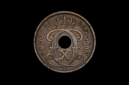 Denmark Heart Kroner Coin - Great Condition - Danmark Kroner - Two Hearts Coin - Ideal for Jewelry - Heart Coins
