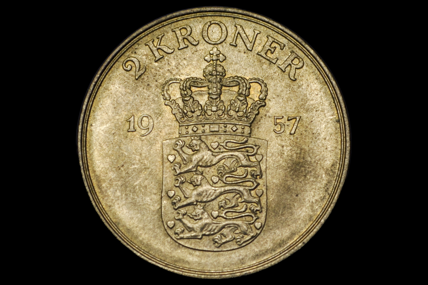 Denmark Heart Kroner Coin - Great Condition - Danmark Kroner - Two Hearts Coin - Ideal for Jewelry - Heart Coins