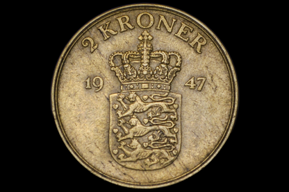 Denmark Heart Kroner Coin - Great Condition - Danmark Kroner - Two Hearts Coin - Ideal for Jewelry - Heart Coins