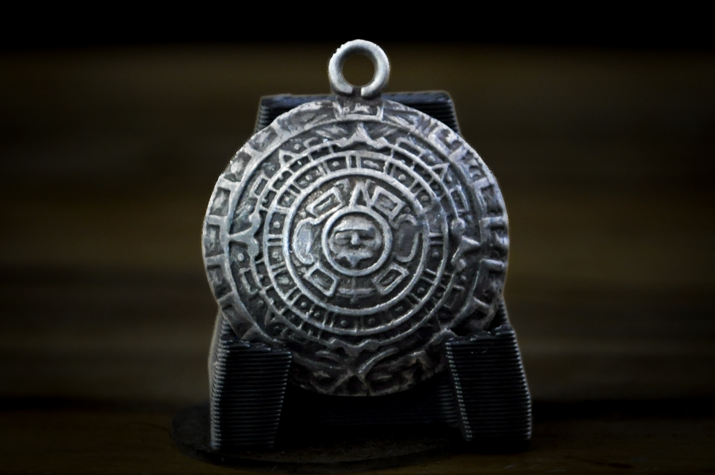 Vintage Sterling Joy Mex Plata Silver Mayan/Aztec Calendar Charm - Stamped and Tested Sterling Silver - Made in Mexico