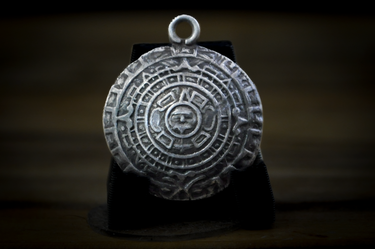 Vintage Sterling Joy Mex Plata Silver Mayan/Aztec Calendar Charm - Stamped and Tested Sterling Silver - Made in Mexico