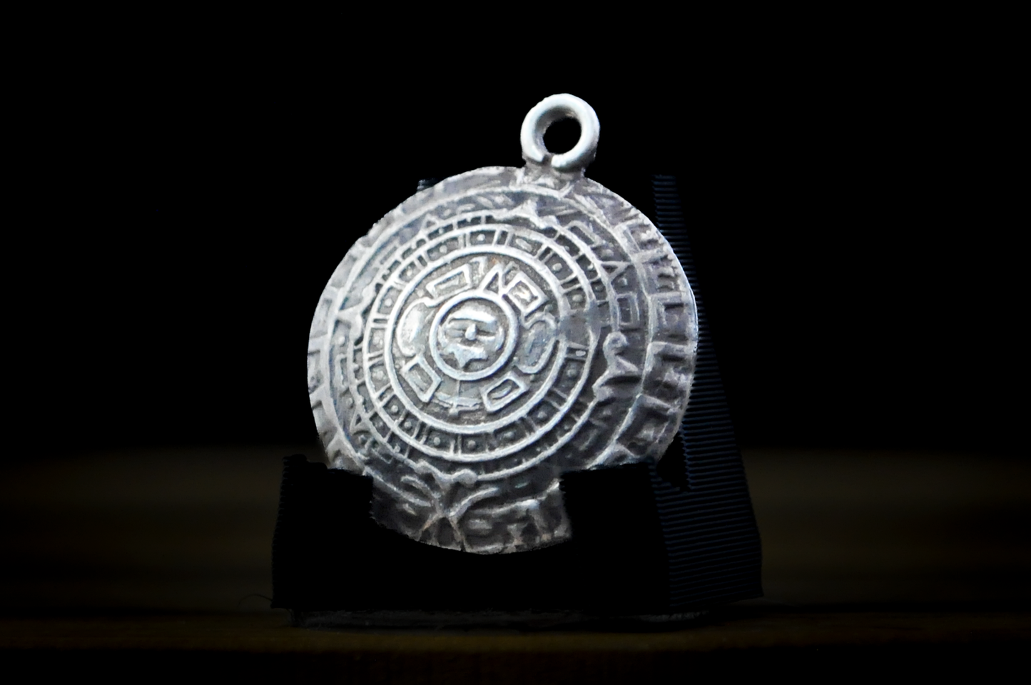 Vintage Sterling Joy Mex Plata Silver Mayan/Aztec Calendar Charm - Stamped and Tested Sterling Silver - Made in Mexico