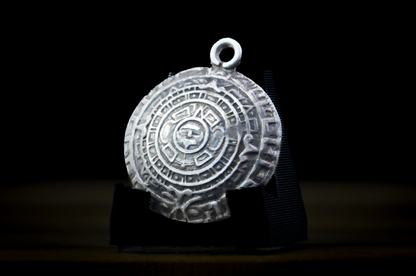 Vintage Sterling Joy Mex Plata Silver Mayan/Aztec Calendar Charm - Stamped and Tested Sterling Silver - Made in Mexico