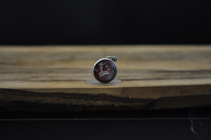 Sterling Silver Lucite Cancer Pendant - Tested Sterling Silver - Astrology Pendant