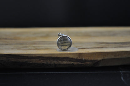 Sterling Silver Lucite Cancer Pendant - Tested Sterling Silver - Astrology Pendant