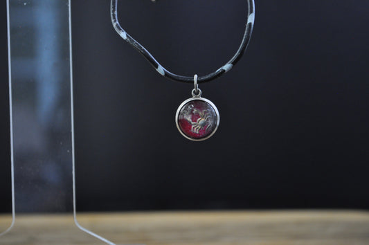 Sterling Silver Lucite Cancer Pendant - Tested Sterling Silver - Astrology Pendant