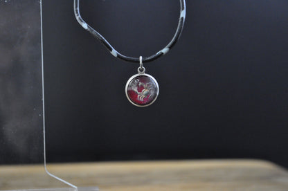 Sterling Silver Lucite Cancer Pendant - Tested Sterling Silver - Astrology Pendant