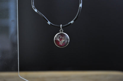 Sterling Silver Lucite Cancer Pendant - Tested Sterling Silver - Astrology Pendant