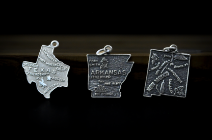 Variety of Sterling Silver State Charms! - Choose by Charm - Stamped and Tested Sterling Silver