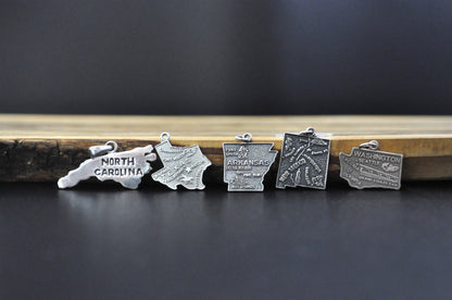 Variety of Sterling Silver State Charms! - Choose by Charm - Stamped and Tested Sterling Silver