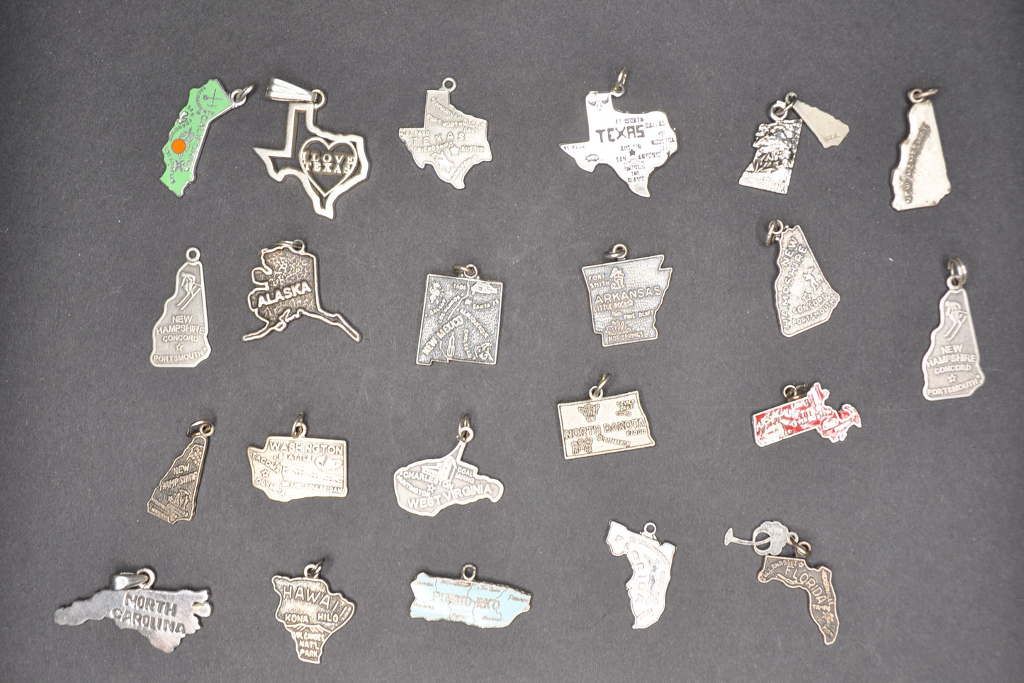 Variety of Sterling Silver State Charms! - Choose by Charm - Stamped and Tested Sterling Silver