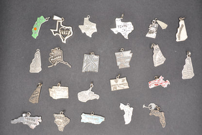 Variety of Sterling Silver State Charms! - Choose by Charm - Stamped and Tested Sterling Silver