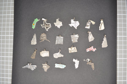 Variety of Sterling Silver State Charms! - Choose by Charm - Stamped and Tested Sterling Silver