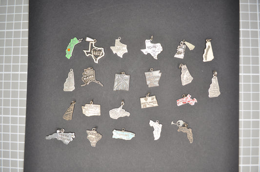 Variety of Sterling Silver State Charms! - Choose by Charm - Stamped and Tested Sterling Silver