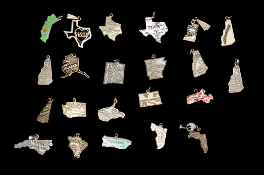 Variety of Sterling Silver State Charms! - Choose by Charm - Stamped and Tested Sterling Silver