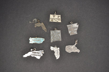 Variety of Sterling Silver State Charms! - Choose by Charm - Stamped and Tested Sterling Silver