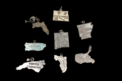 Variety of Sterling Silver State Charms! - Choose by Charm - Stamped and Tested Sterling Silver