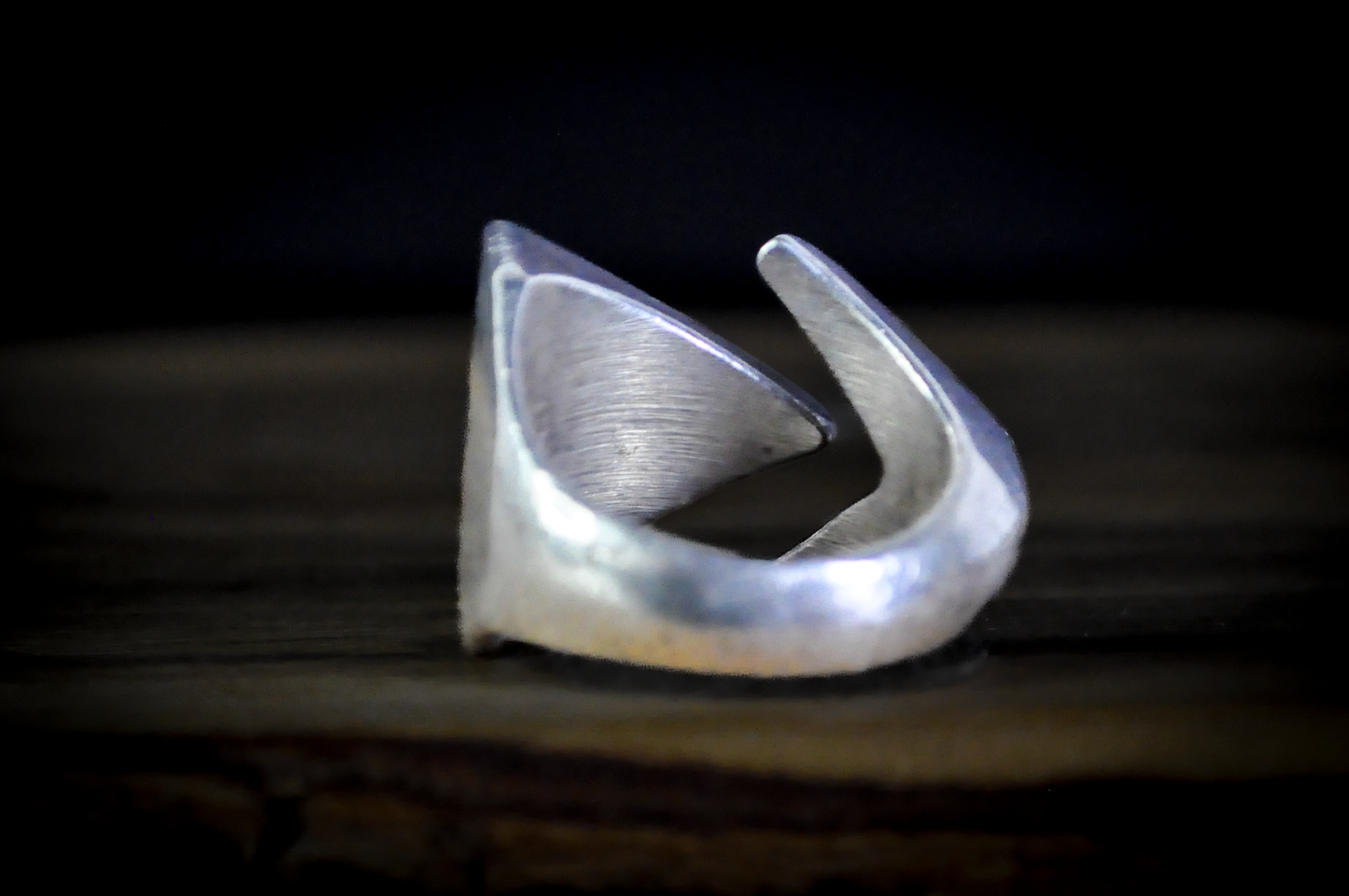 Bell Trading Post Extremely Unique Split Triangle Mosaic Turquoise Ring - Size 10 - Tested Sterling Silver - Authentic Native American Jewelry