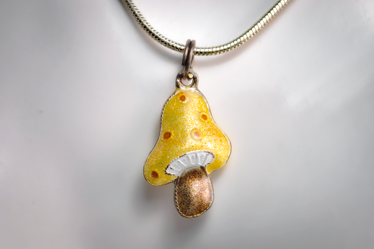 Small Mushroom Pendant - Tested Sterling Silver - Fungi Charms
