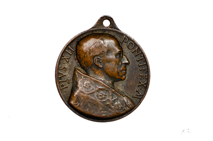 Pope Pius XII Saint Peter's Basilica Pendant - Religious Jewelry - Religious Charms