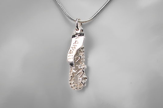 Aloha Hawaii Lei Charm - Stamped and Tested Sterling Silver - Island Charm