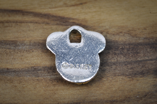 Sparkling Disney Mickey Mouse Ears Charm - Stamped "Disney" - Collectible Vintage Disney Charm- Mickey Mouse Jewelry