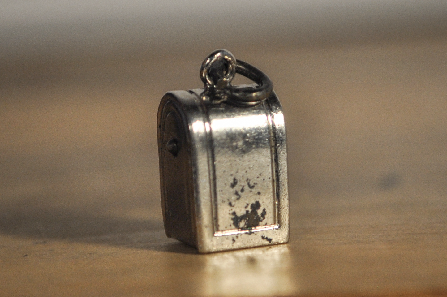Vintage Sterling Silver Articulating U.S. Mailbox Charm - Stamped and Tested Sterling Silver - Collectible Vintage 925 Mailbox Charm