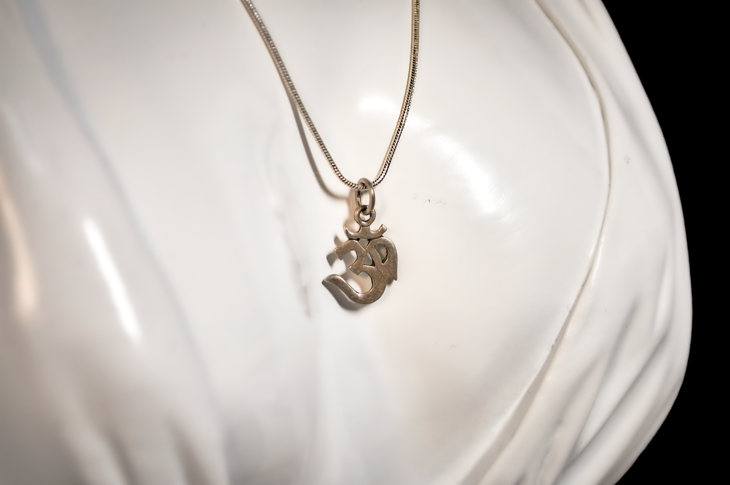 Sterling Silver Hindu OM Symbol Charm - Stamped and Tested Sterling Silver - Religious Charms