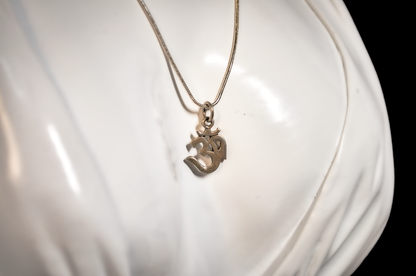 Sterling Silver Hindu OM Symbol Charm - Stamped and Tested Sterling Silver - Religious Charms