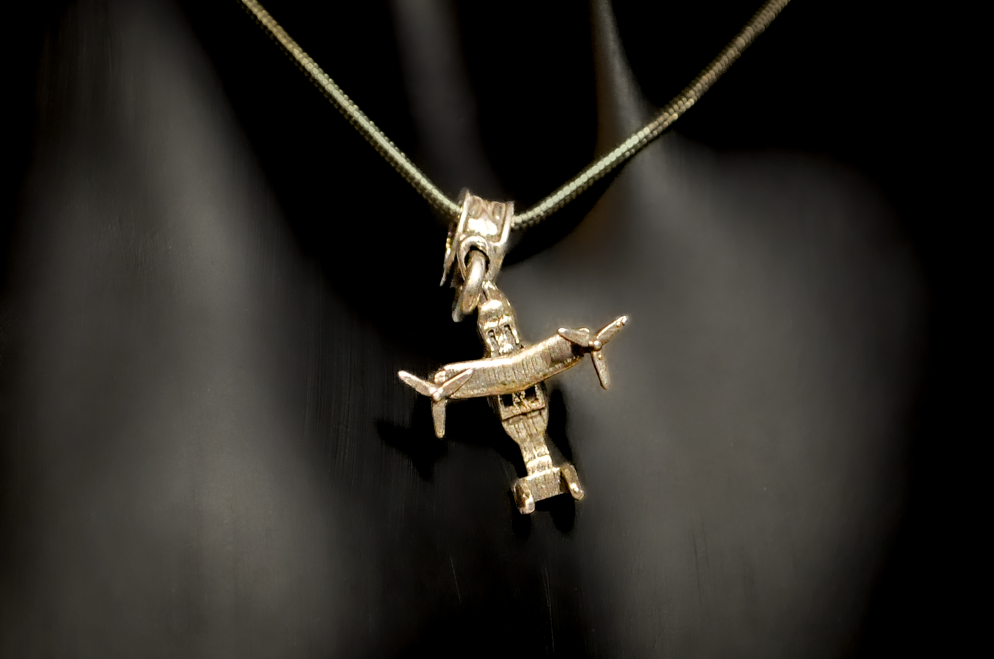 Nomadés V-22 Osprey Military Helicopter Charm - Tested Sterling Silver - Military Aircraft Charms