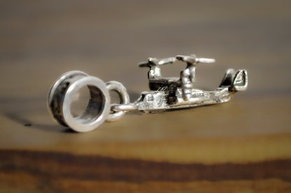 Nomadés V-22 Osprey Military Helicopter Charm - Tested Sterling Silver - Military Aircraft Charms