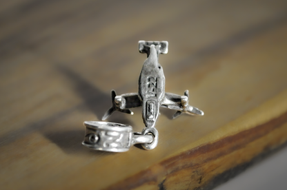 Nomadés V-22 Osprey Military Helicopter Charm - Tested Sterling Silver - Military Aircraft Charms