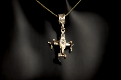Nomadés V-22 Osprey Military Helicopter Charm - Tested Sterling Silver - Military Aircraft Charms