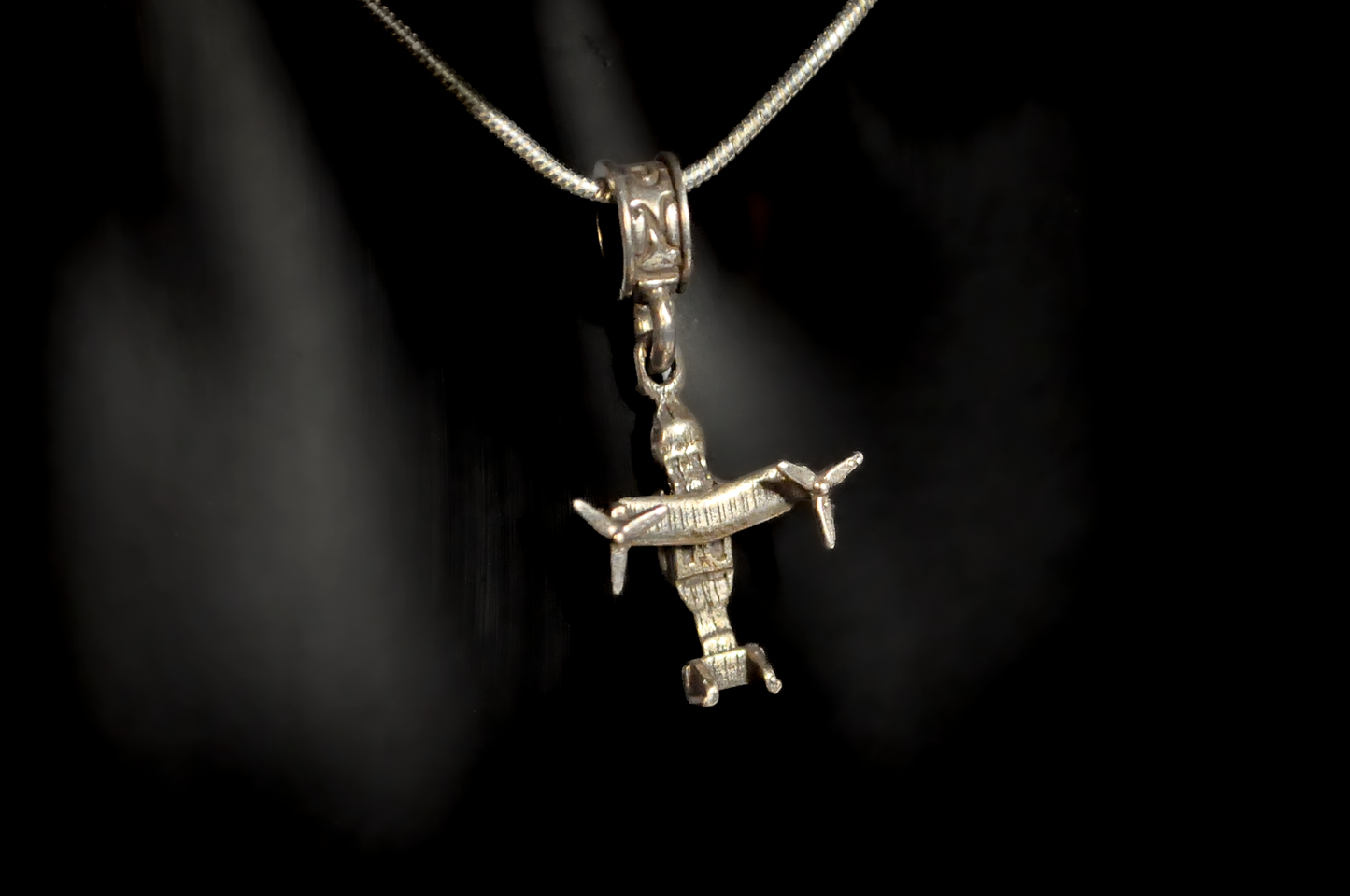 Nomadés V-22 Osprey Military Helicopter Charm - Tested Sterling Silver - Military Aircraft Charms