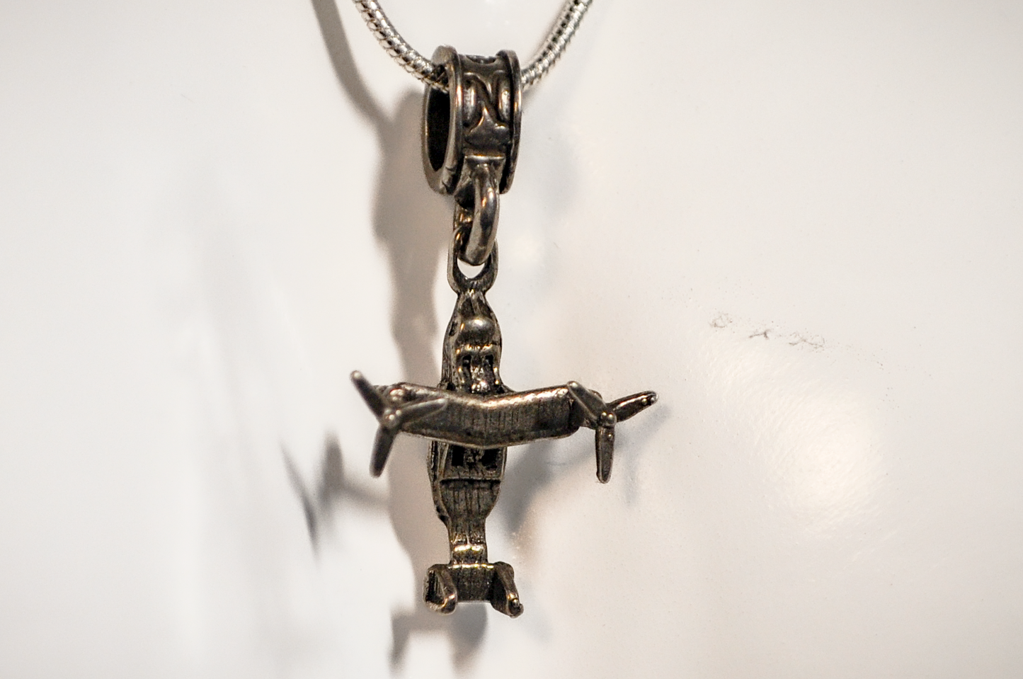 Nomadés V-22 Osprey Military Helicopter Charm - Tested Sterling Silver - Military Aircraft Charms