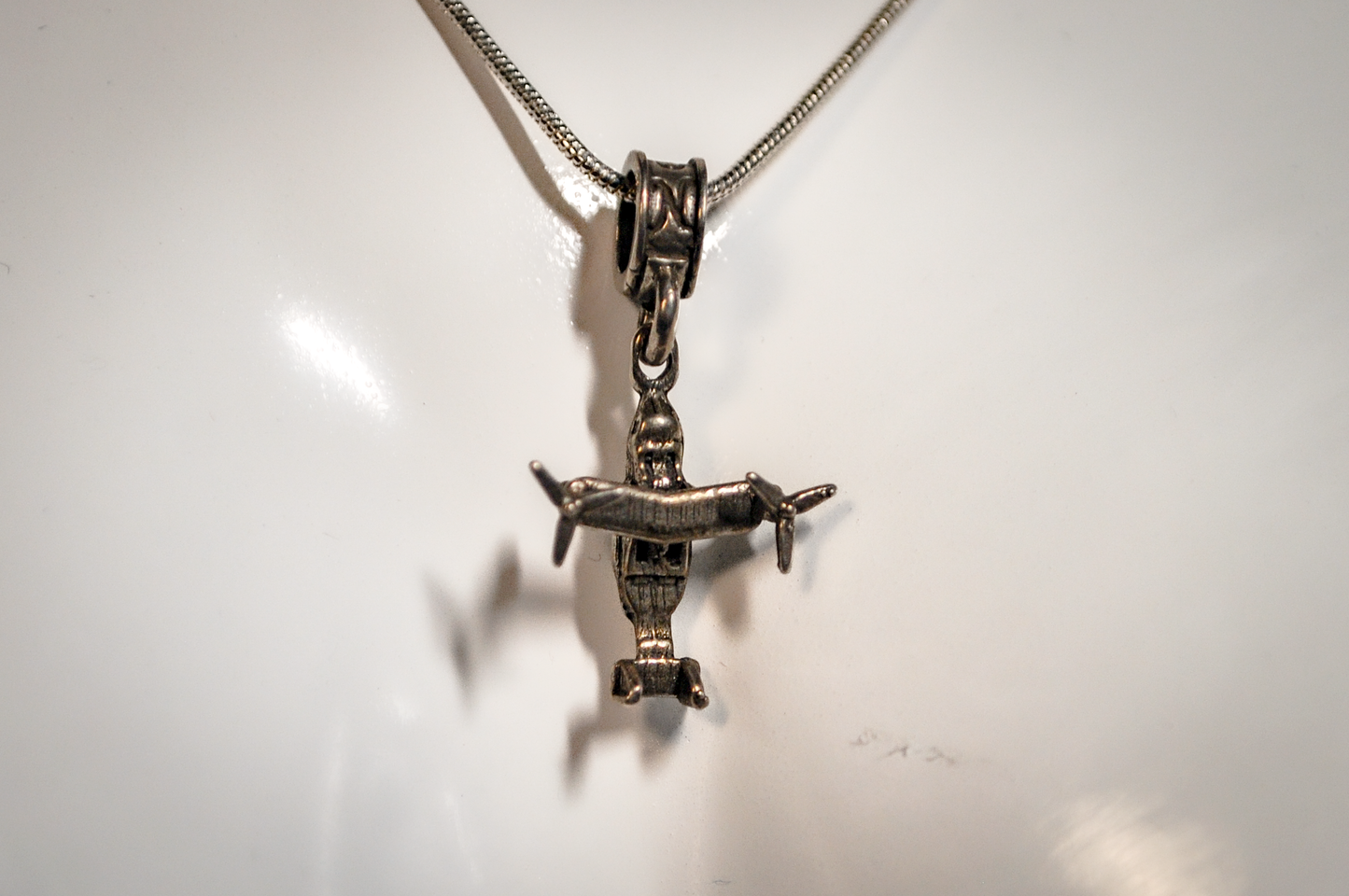 Nomadés V-22 Osprey Military Helicopter Charm - Tested Sterling Silver - Military Aircraft Charms