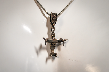 Nomadés V-22 Osprey Military Helicopter Charm - Tested Sterling Silver - Military Aircraft Charms