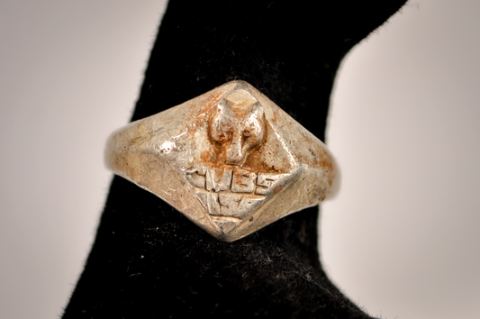 Vintage Sterling Silver Cub Scouts of America Wolf Ring - Size 7 - Stamped and Tested Sterling Silver - Cub Scout Jewelry