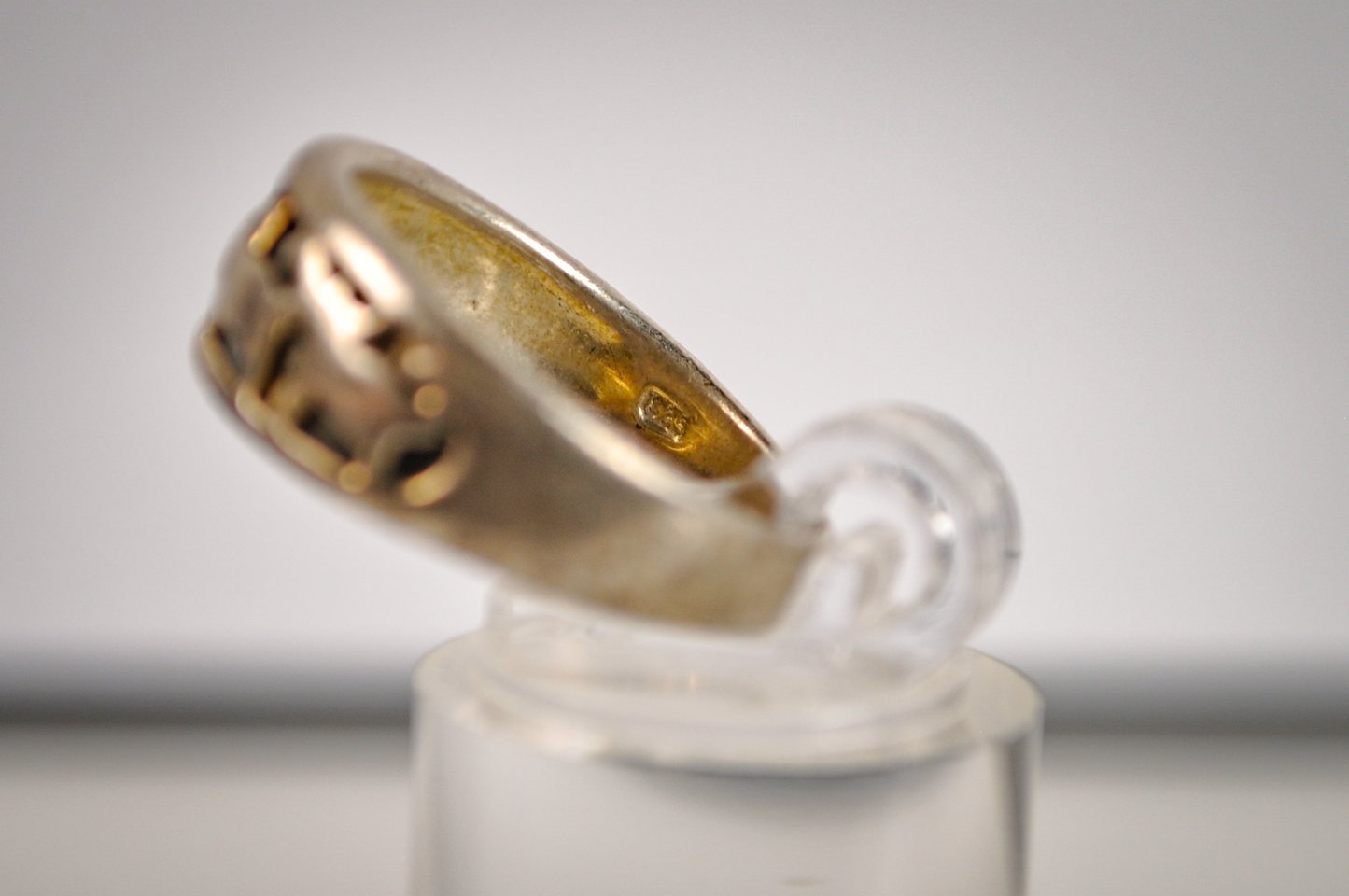 Vintage Cat Lovers Band Ring - Size 8 - Stamped and Tested Sterling Silver - Animal Ring