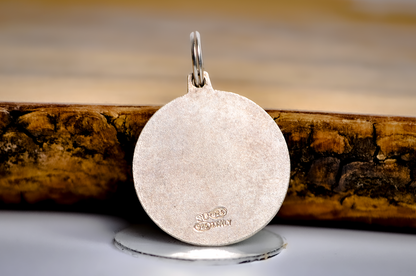 Sterling Silver St Christopher Protect US Medal - Stamped and Tested Sterling Silver - Italian Religious Charm
