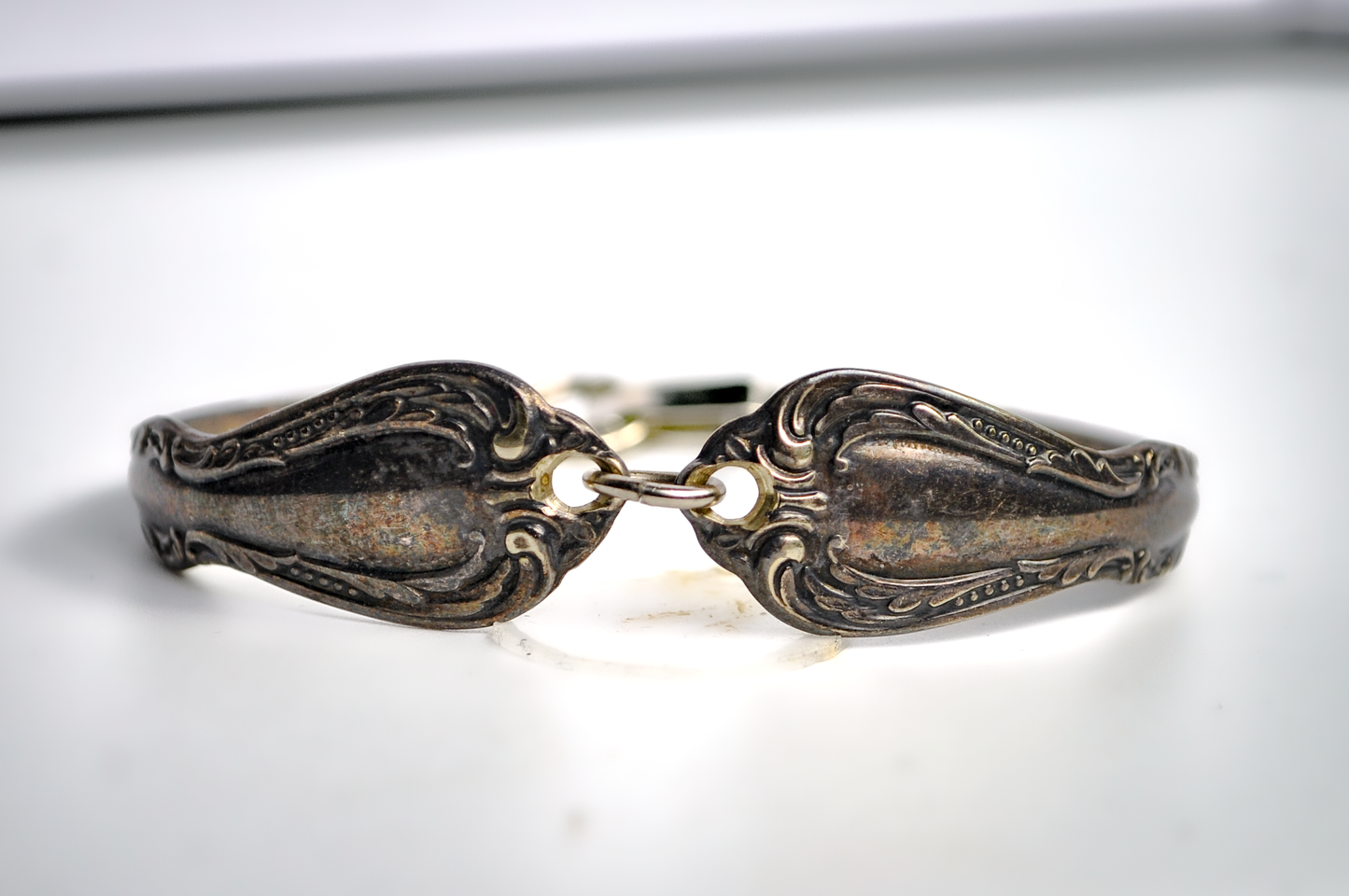 Bent Spoon Bracelet - 6 Inches - Tested Silverplate - Silverware Jewelry