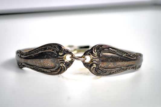 Bent Spoon Bracelet - 6 Inches - Tested Silverplate - Silverware Jewelry