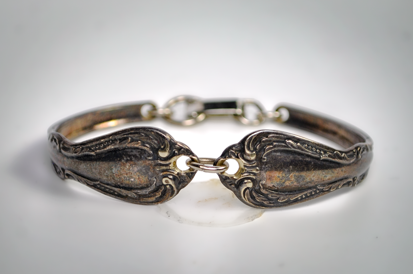 Bent Spoon Bracelet - 6 Inches - Tested Silverplate - Silverware Jewelry