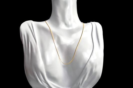 Beautiful 14K Gold Snake Chain - 15 Inches - Stamped and Tested 14K Gold - 14 Karat Gold Snake Chain - Plumb Gold