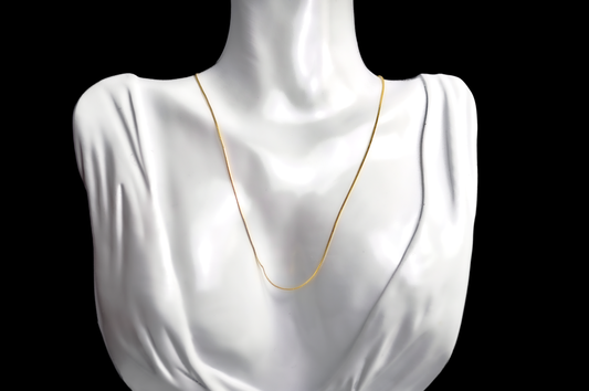 Beautiful 14K Gold Snake Chain - 15 Inches - Stamped and Tested 14K Gold - 14 Karat Gold Snake Chain - Plumb Gold