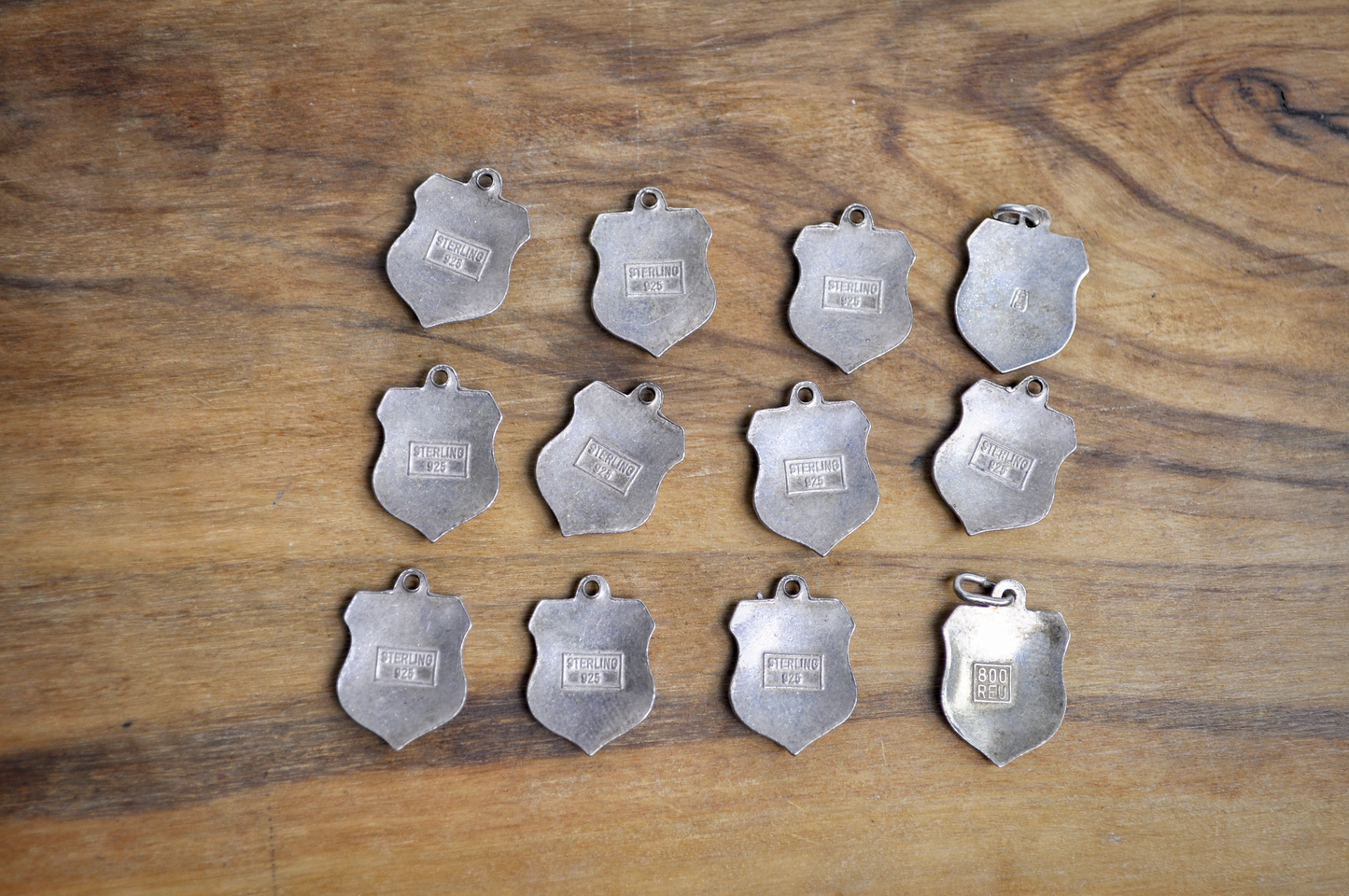 Vintage Collection of Sterling and 800 Silver German Town Crest Charms - Choose by Charm! - Stamped and Tested Sterling and 800 Silver - Vintage German Tourist Crest Shields