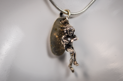 Sterling Silver Native American Nebraska Chief Charm - Stamped and Tested Sterling Silver - Rare Native American Jewelry