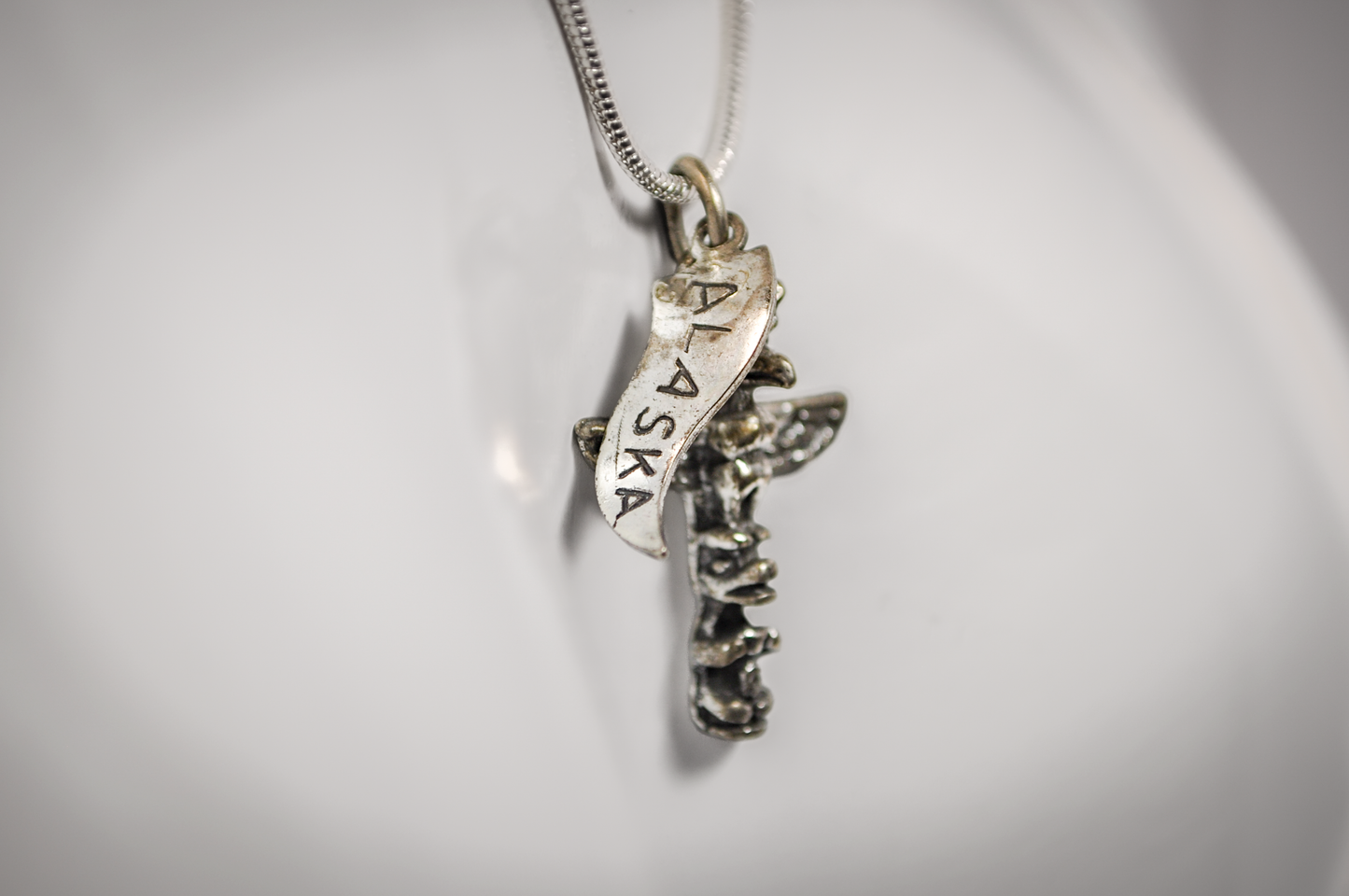 Alaskan Native American Totem Pole Charm - Tested Sterling Silver - Pacific Northwestern Coast Jewelry - Indigenous Charms