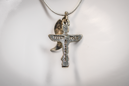 Alaskan Native American Totem Pole Charm - Tested Sterling Silver - Pacific Northwestern Coast Jewelry - Indigenous Charms